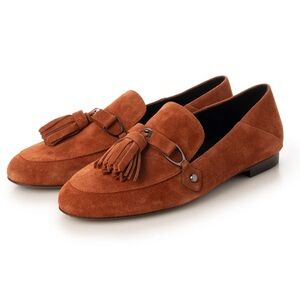 7. LONGCHAMP $670 Suede Tassel Loafers